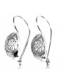 Boucles d'oreilles vintage en argent sterling 925, Pas de pierre ven023s