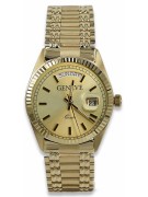 Reloj de oro para hombre Geneve ★ zlotychlopak.pl ★ Pureza de oro 585 333 Precio bajo!