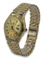 Gold men's watch Geneve ★ zlotychlopak.pl ★ Gold purity 585 333 Low Price!