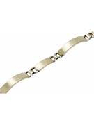 Italian 14K Yellow & White Gold Men's Bracelet, 20.5c cb119yw