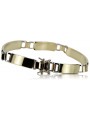 Bracelet Homme en Or Jaune et Blanc 14K, 20,5c cb119yw