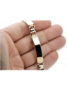 Bracelet Homme en Or Jaune et Blanc 14K, 20,5c cb119yw