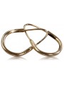 "Originales 14 Karat Vintage-Roségold Hoop Ohrringe ohne Steine" ven016 ven016