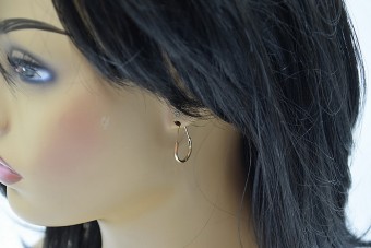 "Boucles d'oreilles Vintage en Or rose 14 carats 585, Pas de pierres" ven016 ven016
