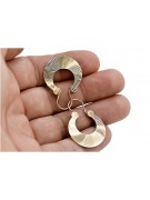 "Authentic Vintage 14K Rose Gold Gipsy Earrings with No Stones" ven037 ven037