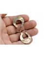 "Authentic Vintage 14K Rose Gold Gipsy Earrings with No Stones" ven037 ven037