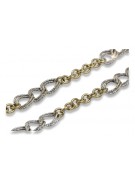 Bracelet en Or Jaune 14K, 20c avec Pierres Précieuses cb073