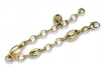 Bracelet en or jaune vintage avec pierres précieuses variées cb106