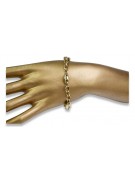 14 Karat Gelbgold Armband mit 20ct verschiedenen Steinen cb106