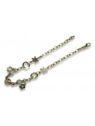 14K Yellow Gold Charm Bracelet with 20c Gemstones cb112yw