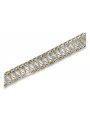 Bracelet Vintage en Or Jaune et Blanc 14K, 18,5c cb130