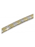 Vintage 14K Yellow Gold Bracelet with White Gold Accents cb131yw