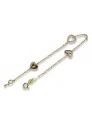 Yellow rose gold bracelet ★ russiangold.com ★ Gold 585 333 Low price