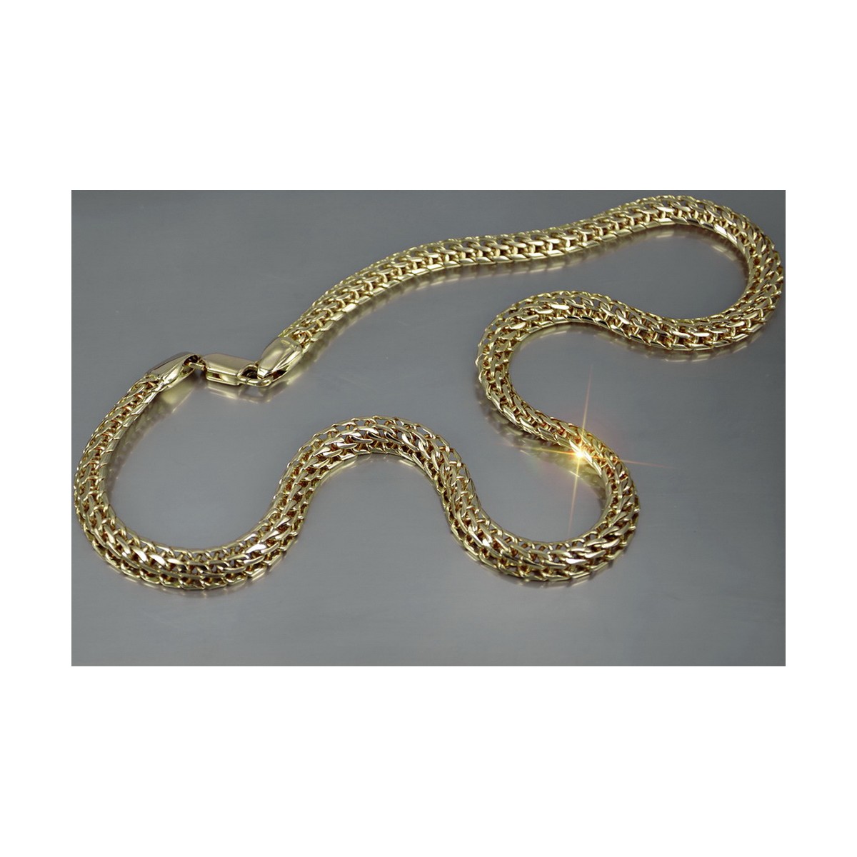 14 Karat Gelbgold Kaiserkette 60cm, 9mm cc039y