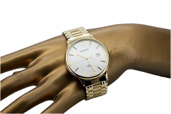 Reloj de hombre en oro amarillo 14k 585 Geneve mw017ydw&mbw006yo