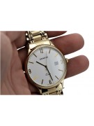 Goldene Herrenuhr Geneve ★ zlotychlopak.pl ★ Gold Reinheit 585 333 Niedriger Preis!