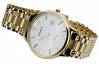 Złoty męski zegarek Geneve 14k 585 mw017ydw&mbw006yo