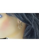 "Original Vintage 14K Rose Gold No Stone Gipsy Earrings" ven041 ven041