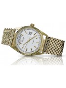 Итальянские Желтые 14k 585 Золотые Мужские Черные Часы Geneve mw013ydw&mbw013y