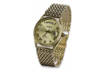 Reloj de Hombre en Oro Amarillo 14k 585 Geneve mw013ydg&mbw013y