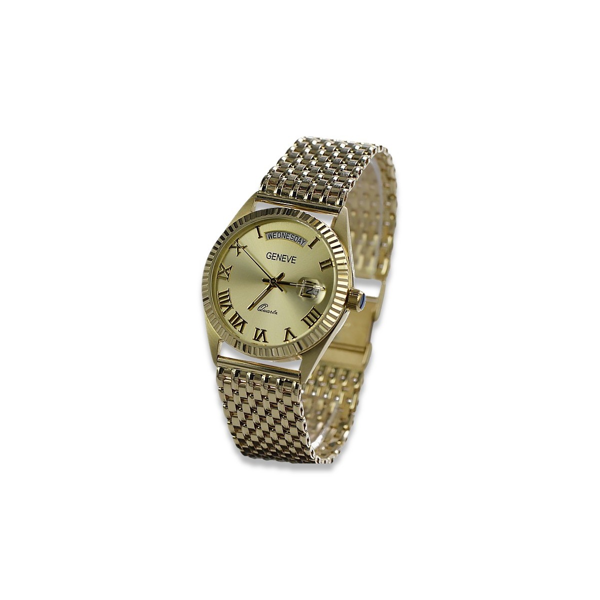 Goldene Herrenuhr Geneve ★ https://zlotychlopak.pl/de/ ★ Goldreinheit 585 333 Niedriger Preis!