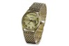 Montre pour homme en or jaune 14k 585 Geneve mw013ydg&mbw013y