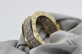"Elegant Zircon Embellished 14K Yellow and White Gold Lady Ring" crc006yw crc006yw