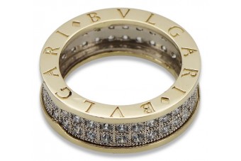 Radziecki 14k 585 złoty Rosyjski pierścionek z różowego złota vrn001