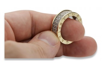 Ruso soviético rosa rosa 14k 585 oro Vintage anillo vrn001