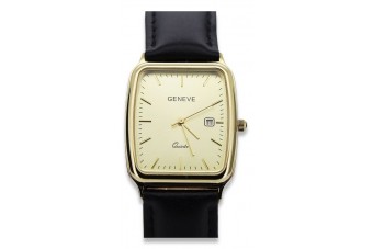 Reloj de hombre en oro amarillo de 14 quilates, Geneve mw002y