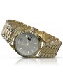 Gold men's watch Geneve ★ zlotychlopak.pl ★ Gold purity 585 333 Low Price!