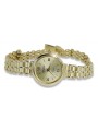 Damen Genf Armbanduhr aus 14 Karat Gelbgold lw028y