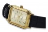 Zegarek Geneve z 14k żółtego złota, Złoty cyferblat lw023y