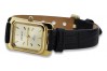 14k żółte złoto, Złoty cyferblat Geneve Lady Watch lw003ydy