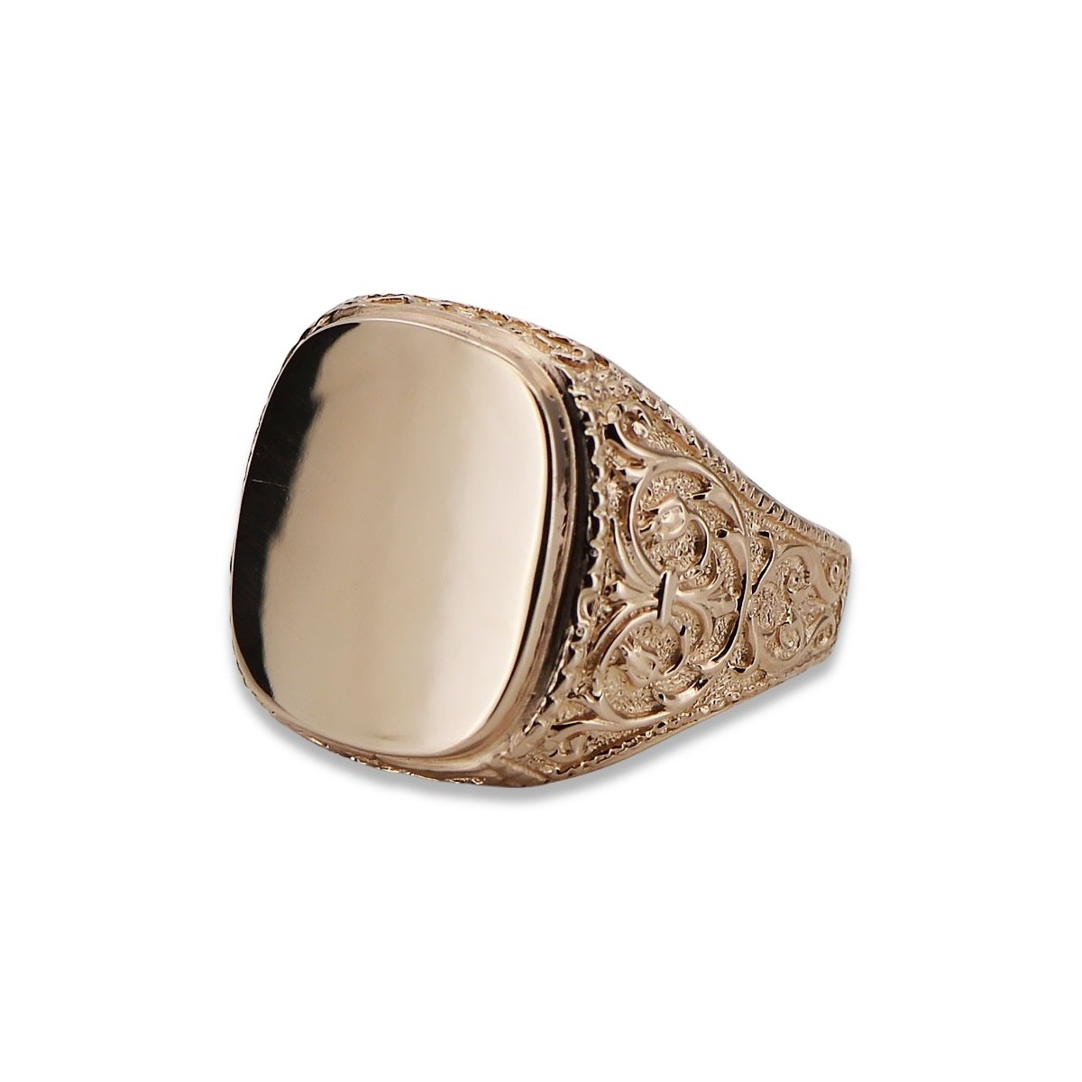 Rose russe Bijoux en or soviétique bague homme