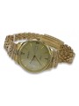 Montre homme en or jaune italien 14k 585 Genève mw017y&mbw018y