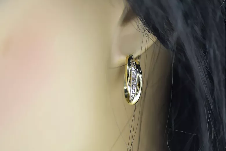 Pendientes de oro de 14k ★ https://zlotychlopak.pl/es/ ★ Oro 585 333 ¡Barato!