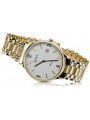 Gold men's watch Geneve ★ zlotychlopak.pl ★ Gold purity 585 333 Low Price!