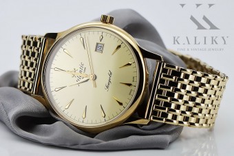 Золотий годинник для чоловіків "Атлантик" 14k Yellow Gold mw003y&mbw013y