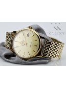 Gold men's watch Geneve ★ zlotychlopak.pl ★ Gold purity 585 333 Low Price!