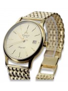 Montre-bracelet en or jaune 14 carats pour homme Océan Atlantique mw003y&mbw013y