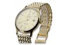 Montre-bracelet en or jaune 14 carats pour homme Océan Atlantique mw003y&mbw013y