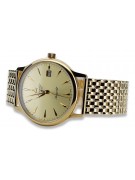 Gold men's watch Geneve ★ zlotychlopak.pl ★ Gold purity 585 333 Low Price!