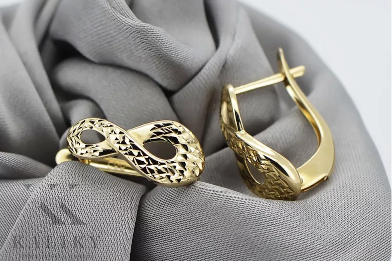 Pendientes de oro de 14k ★ https://zlotychlopak.pl/es/ ★ Oro 585 333 ¡Barato!