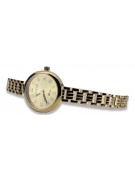 14K жълто злато Геневски дамски часовник Lady Gift lw038y