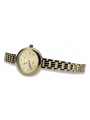 Montre dame en or jaune italien Geneve Cadeau Dame lw038y