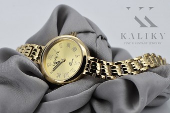 14K Жовте золото, Золотий Жіночий Годинник Geneve Lady Gift lw038y