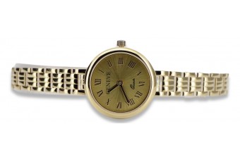 Montre dame en or jaune italien Geneve Cadeau Dame lw038y