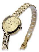 14K Жовте золото, Золотий Жіночий Годинник Geneve Lady Gift lw038y