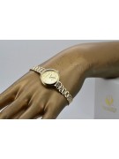 14K жълто злато Геневски дамски часовник Lady Gift lw038y